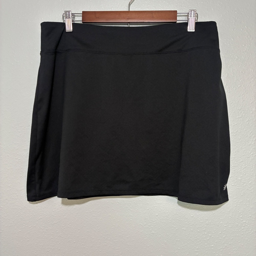 Athleta Black Active Skirt Women Large Tall LT Tennis Golf Running Pickleball